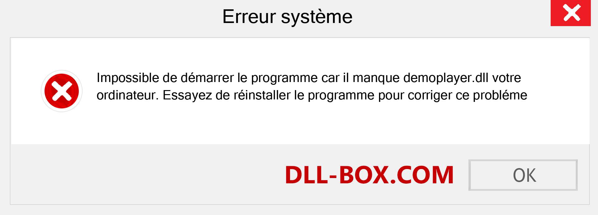 Le fichier demoplayer.dll est manquant ?. Télécharger pour Windows 7, 8, 10 - Correction de l'erreur manquante demoplayer dll sur Windows, photos, images